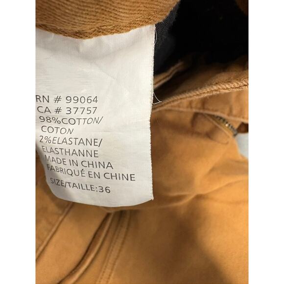 Element Caramel Brown Twill Slim Fit Pants 36x32 - Picture 2 of 8